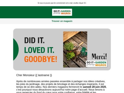 Adieu et merci – derniers jours, dernière chance !