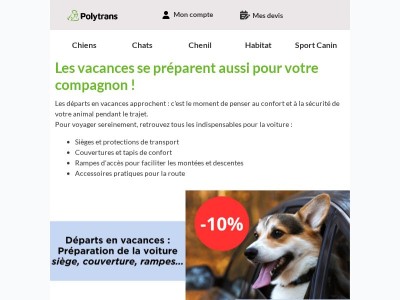 Réductions pour votre départ en vacances