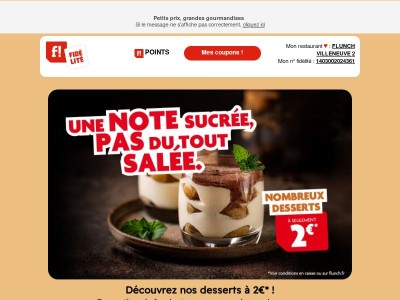 2€ le dessert, on dit oui !