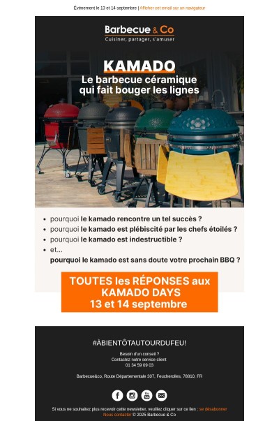 13 et 14 septembre : Kamado days