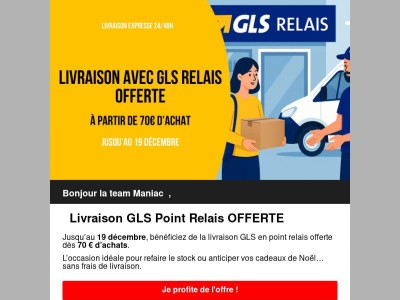 Livraison offerte !