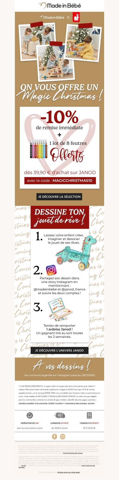 🪄 Magic Christmas : Votre surprise Janod est là (-10% + Cadeau)