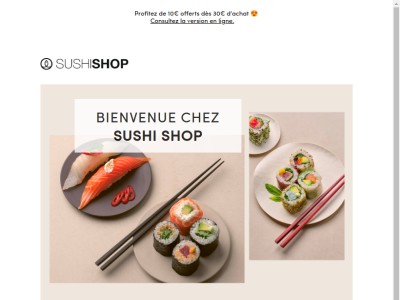 Bienvenue chez Sushi Shop !