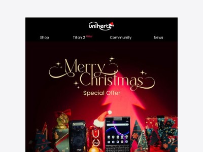 🎄 Last Call: Santa's About to Leave Unihertz Christmas Sale!  Last Call: Santa's About to Leave Unihertz Christmas Sale!