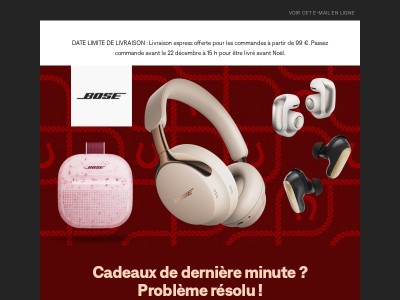 🎁 Obtenez vos cadeaux dans les temps avec la livraison offerte !