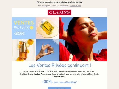 VENTES PRIVÉES : -30 % sur une sélection ☀️