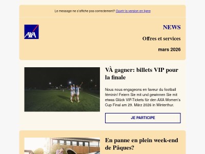 AXA Women’s Cup: billets VIP à gagner