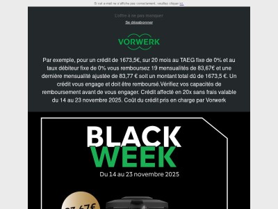 BLACK FRIDAY - Le 20x sans frais est de retour !