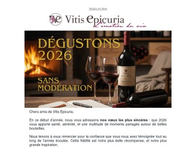 Cap sur 2026 — Une année à déguster ensemble