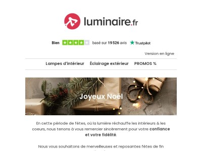 Joyeux Noël ! Profitez des fêtes & illuminez votre intérieur à prix doux 🎄  