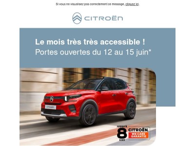 LE MOIS TRÈS TRÈS ACCESSIBLE ! Portes Ouvertes du 12 au 15 juin