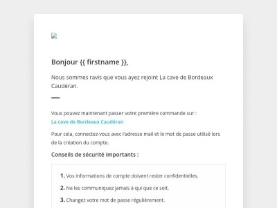 [La cave de Bordeaux Caudéran] Bienvenue !