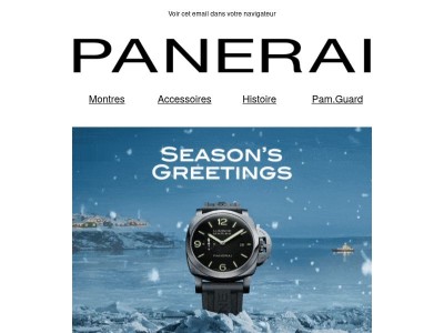 Joyeuses fêtes & Bonne année de la part de Panerai