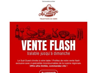 Vente flash exclusive à durée ultra limitée !