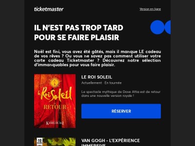 Prolongez la magie : offrez-vous un spectacle !