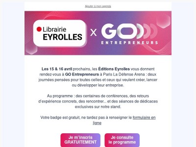 Rejoignez-nous à GO Entrepreneurs à Paris !