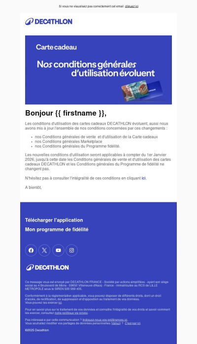 Nos conditions générales d'utilisation évoluent