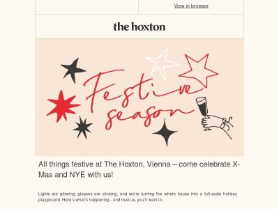 Celebrate Festive Season at The Hoxton, Vienna