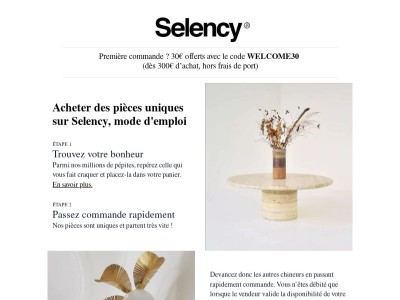 Au fait, ça marche comment Selency ?