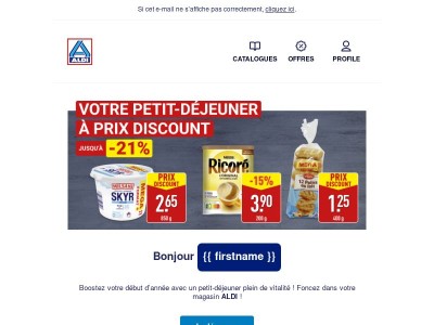 Petit déj' à prix discount ☕