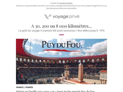 🎈 Puy du Fou, Maurice dès 550€, Annecy dès 50€, Pouilles