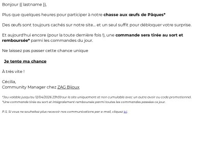 Dernières heures pour tenter votre chance 🍀