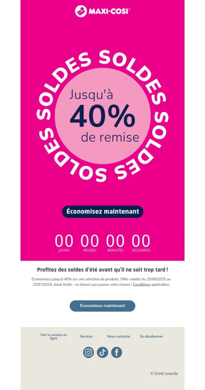 Profitez des soldes d'été avant qu'il ne soit trop tard !