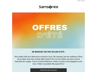 Nos coups de coeur des soldes d'été - Profitez de remises jusqu'à -30%