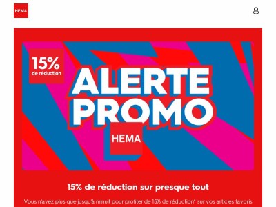 ⌛  DERNIER JOUR : 15% de réduction sur presque tout à partir de 20.- € | exclu web