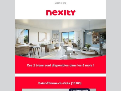 Votre futur logement neuf disponible dans les 6 mois !
