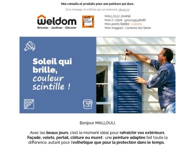 Envie de redonner des couleurs à vos extérieurs ? 🖌️