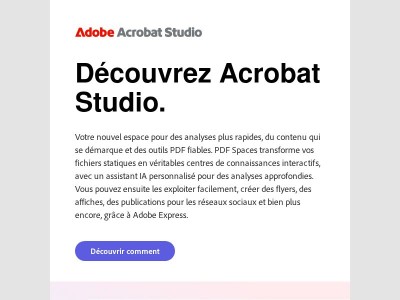 Découvrez Acrobat Studio