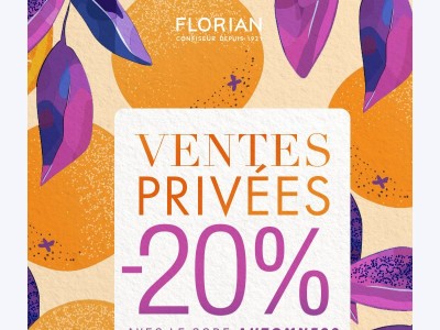 🍂 Dernier jour pour vos −20 % chez Florian