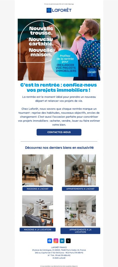 La rentrée : un moment idéal pour vos projets immobiliers