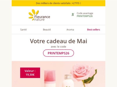 Votre duo à la Rose en cadeau : ne l'oubliez pas