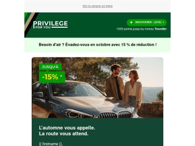 Besoin d'air ? Évadez-vous en octobre !