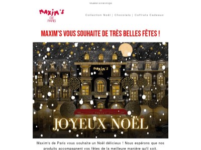 🎄 Joyeux Noël avec Maxim's !