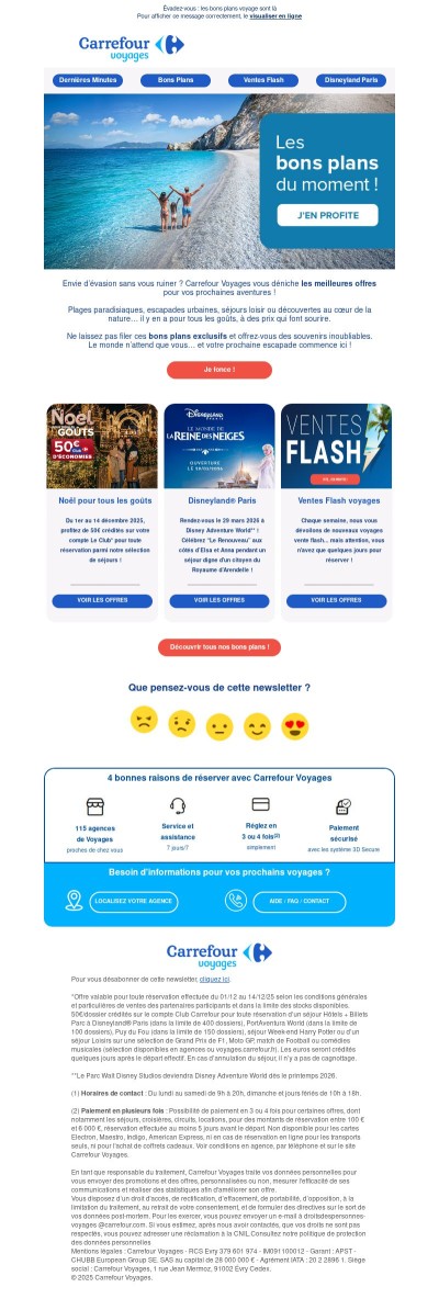 🎁 Bons plans féériques : offre Noël, Disneyland® Paris et voyages à prix doux !