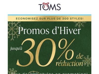❄️ Promos d’hiver : jusqu’à –30 %