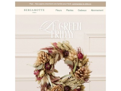 {{ lastname }}, optez pour le green friday : cadeaux naturels qui durent