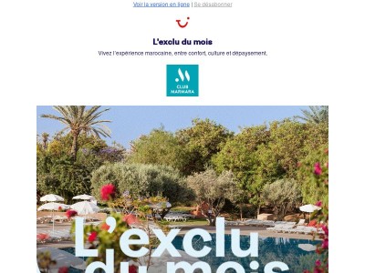 En exclusivité ce mois-ci : le Club Marmara Madina !