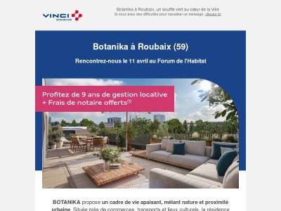 [J-4] Venez à notre rencontre lors du Forum de l'habitat le samedi 11 avril à Roubaix (59) !