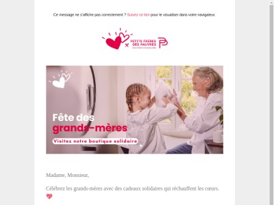 Dimanche 2 mars, c’est la fête des grands-mères !