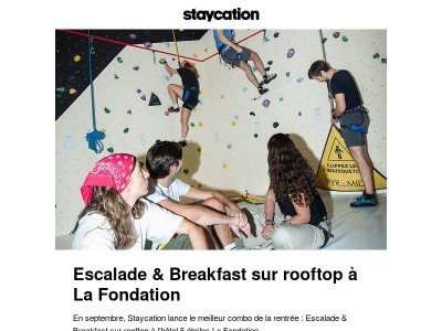 🖤 (New) Escalade & Breakfast dans un 5 étoiles