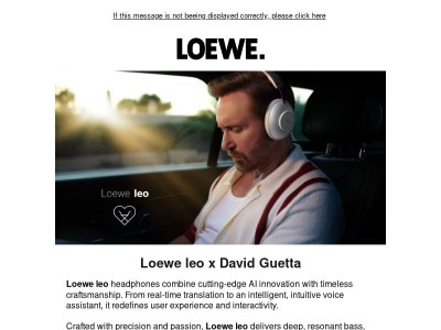 Loewe leo x David Guetta