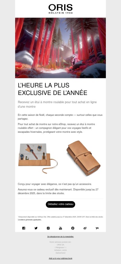 Un cadeau qui garde le temps — et qui l’emporte avec lui