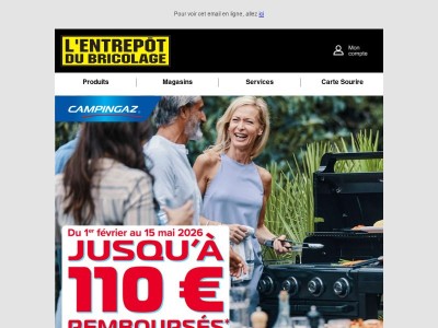 Campingaz : jusqu'à 110€  remboursés sur une sélection de produits ♨️