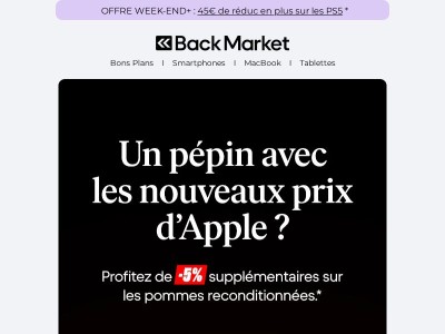 Apple augmente les prix. On augmente les réducs.