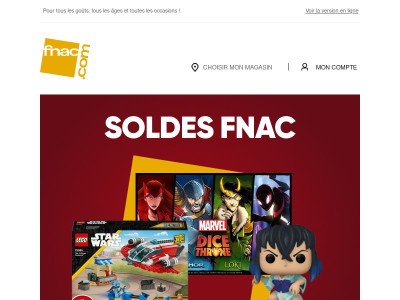 Soldes Fnac | Jusqu'à -70% sur nos jeux et jouets