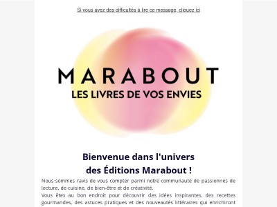 Bienvenue chez Marabout : recettes, conseils et coups de cœur vous attendent !